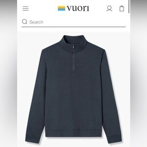Vuori Coronado Half Zip Midnight Heather XL
